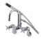 Aqua Vintage Wall-Mount Clawfoot Tub Faucet, Polished Chrome, Wall Mount AE8451DX - alternate 1
